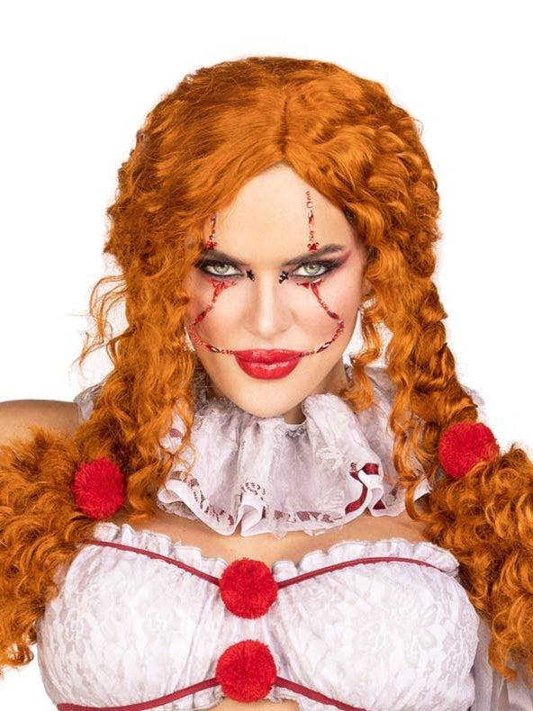 Leg Avenue Clown Rhinestone Stick-On Jewels Red