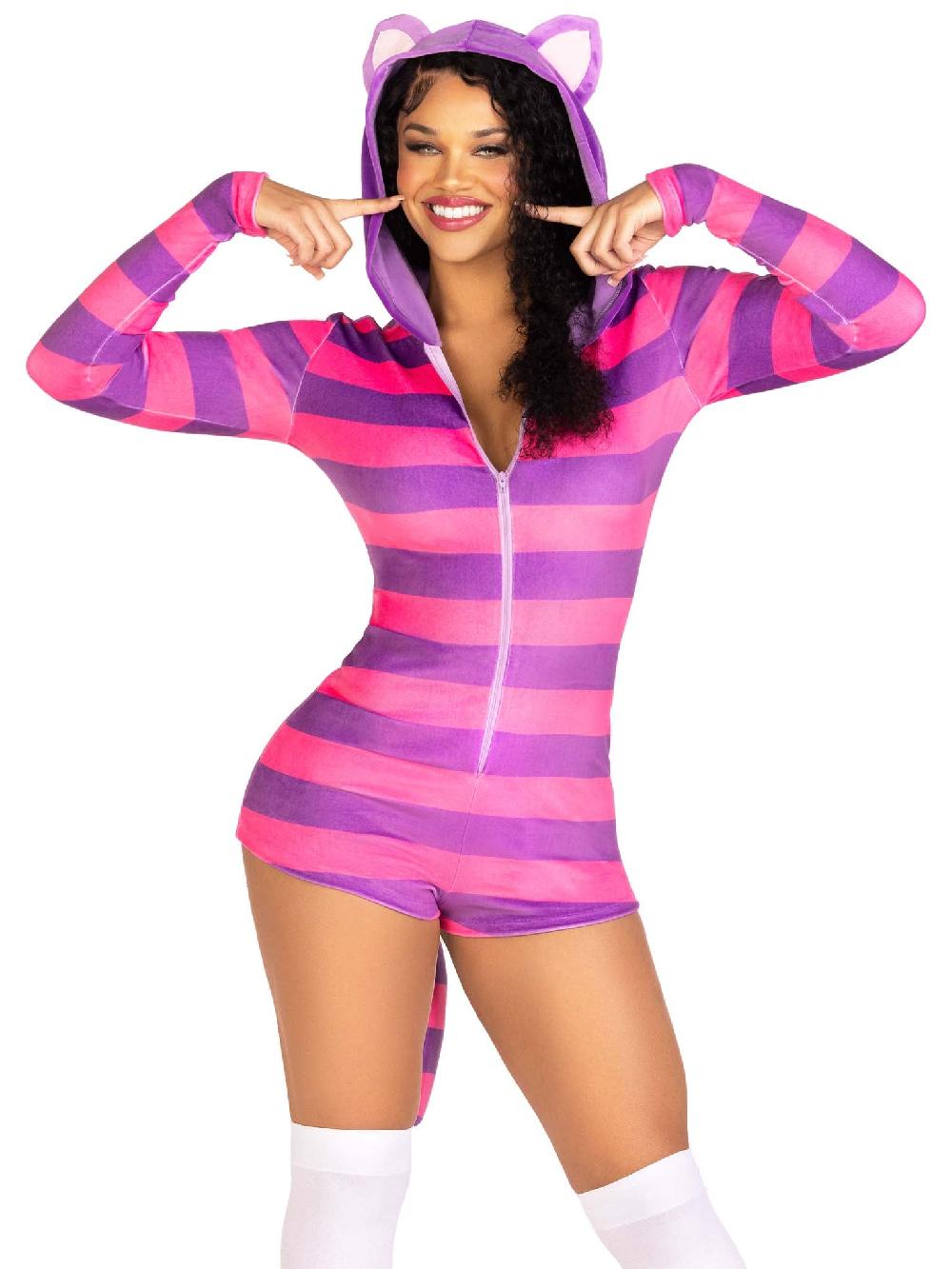leg avenue Comfy Cheshire Cat Costume Pink/Purple