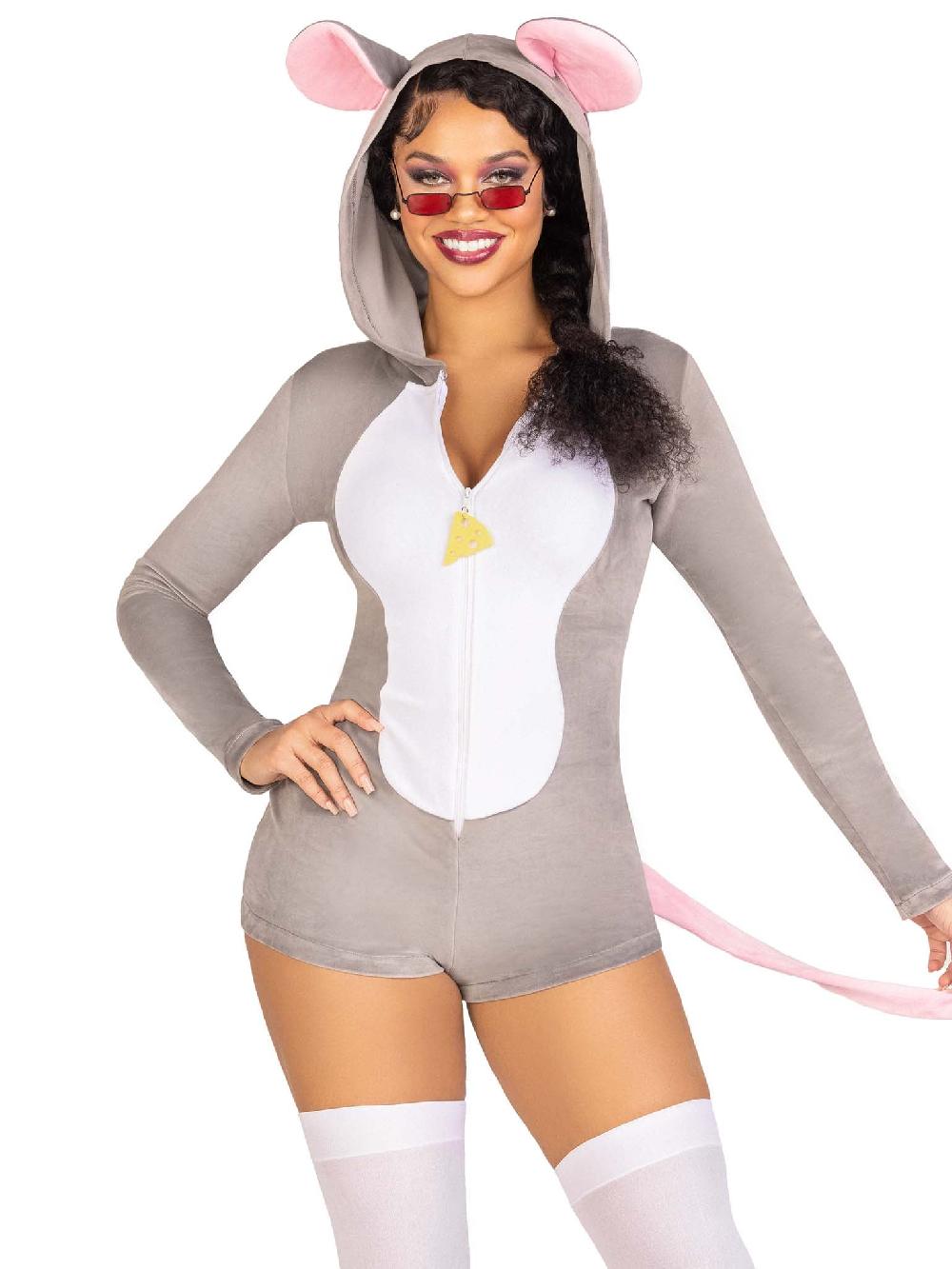 leg avenue Comfy Mouse Costume Grey