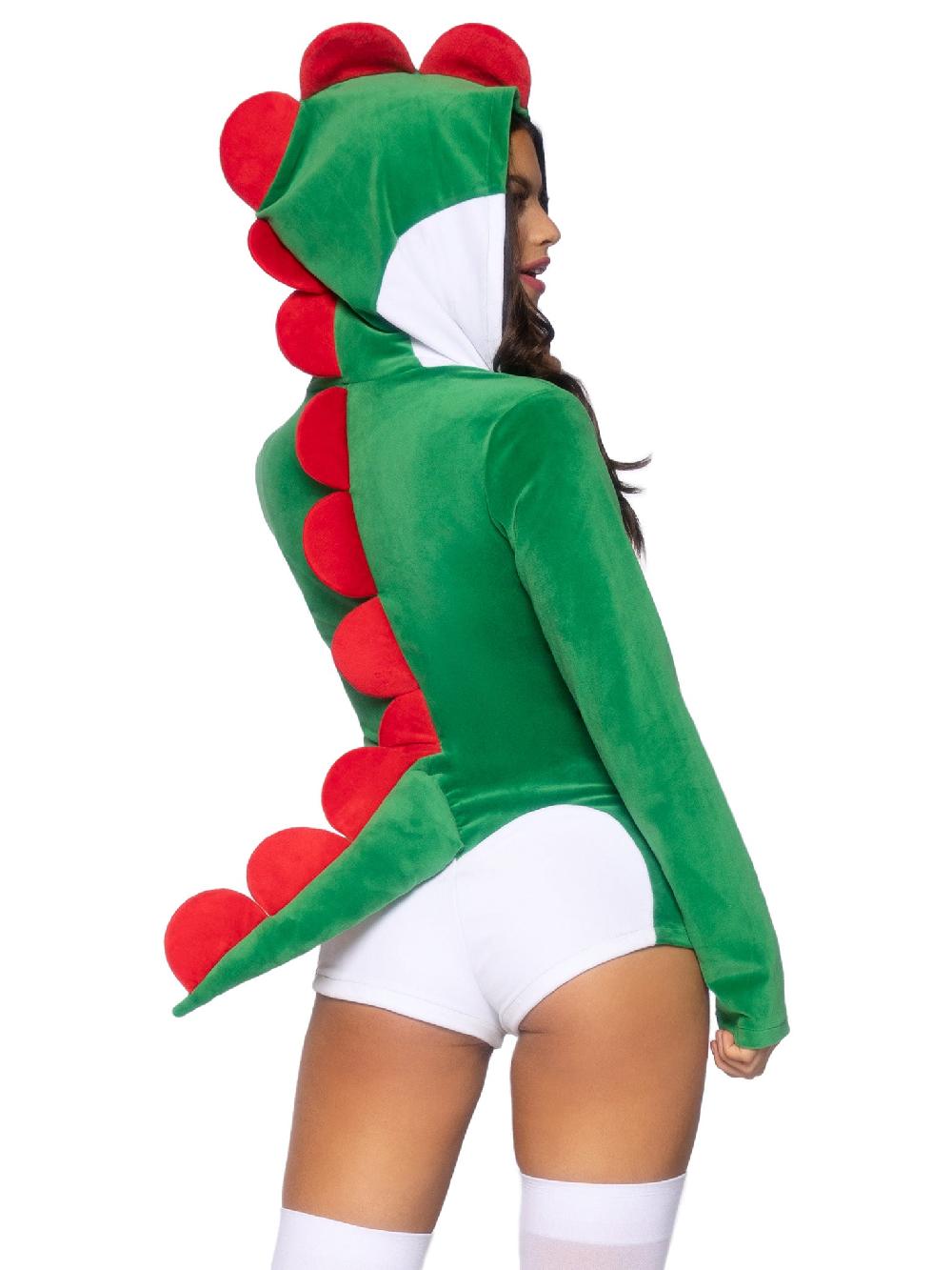 Leg Avenue Comfy Super Dino Costume Green/White