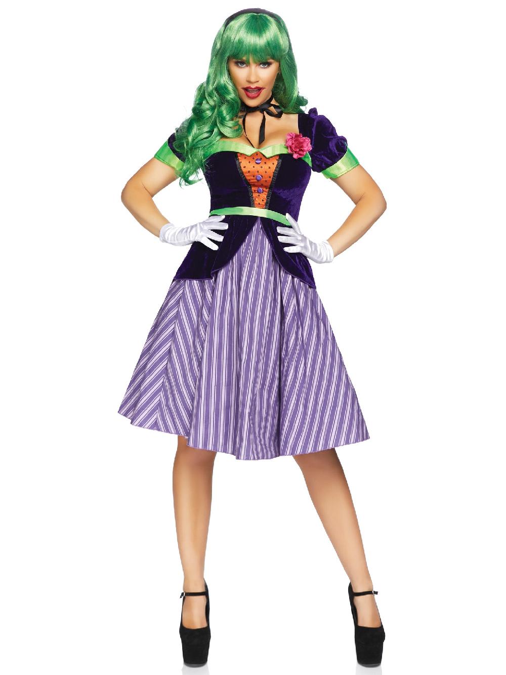 Leg Avenue Comic Book Baddie Costume Purple