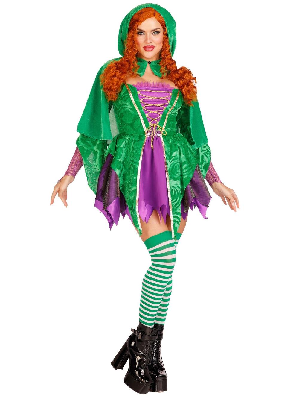 Leg Avenue Crafty Spellcaster Costume Purple/Green