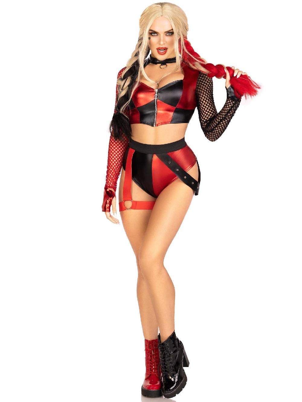 Leg Avenue Crime Spree Sweetie Costume Red/Black