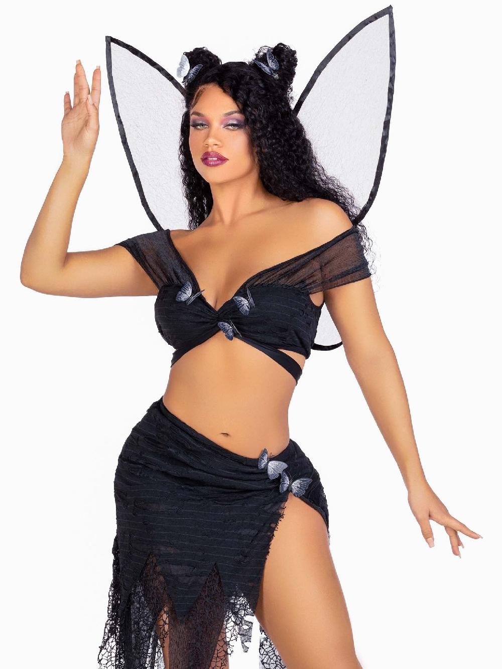 leg avenue Dark Fairy Costume Black