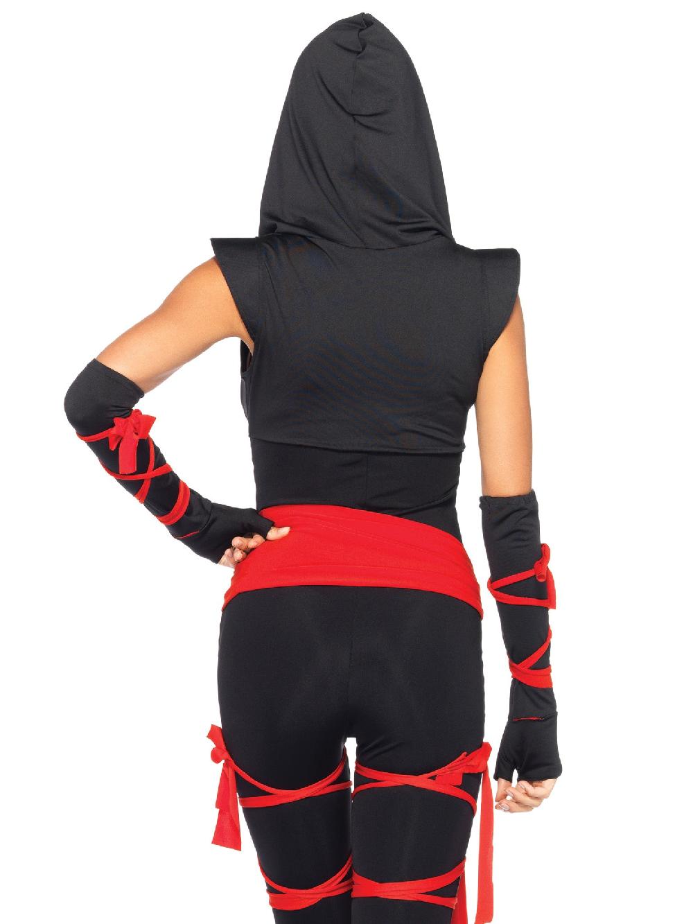 Leg Avenue Deadly Ninja Costume Black/Red