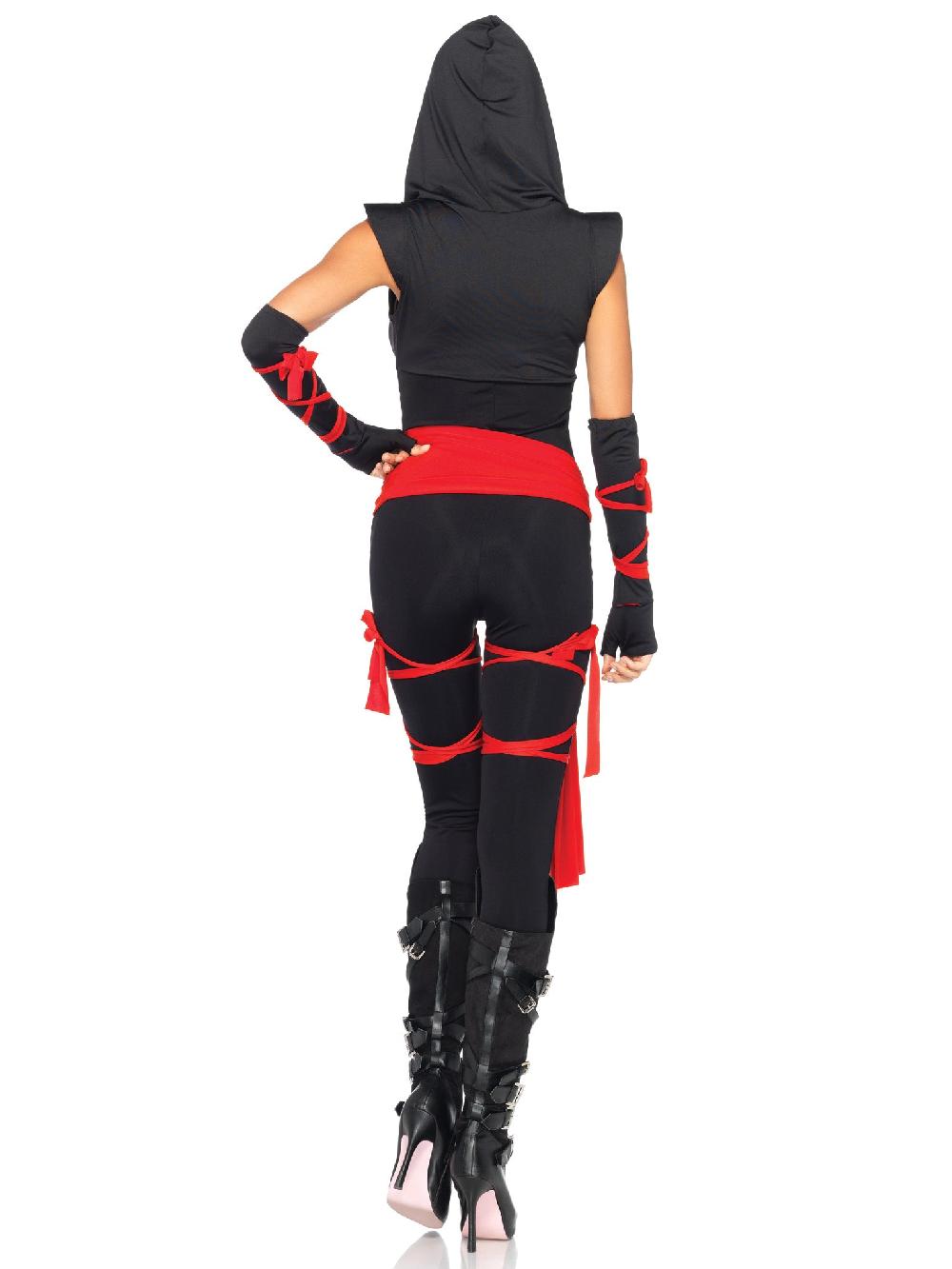 Leg Avenue Deadly Ninja Costume Black/Red