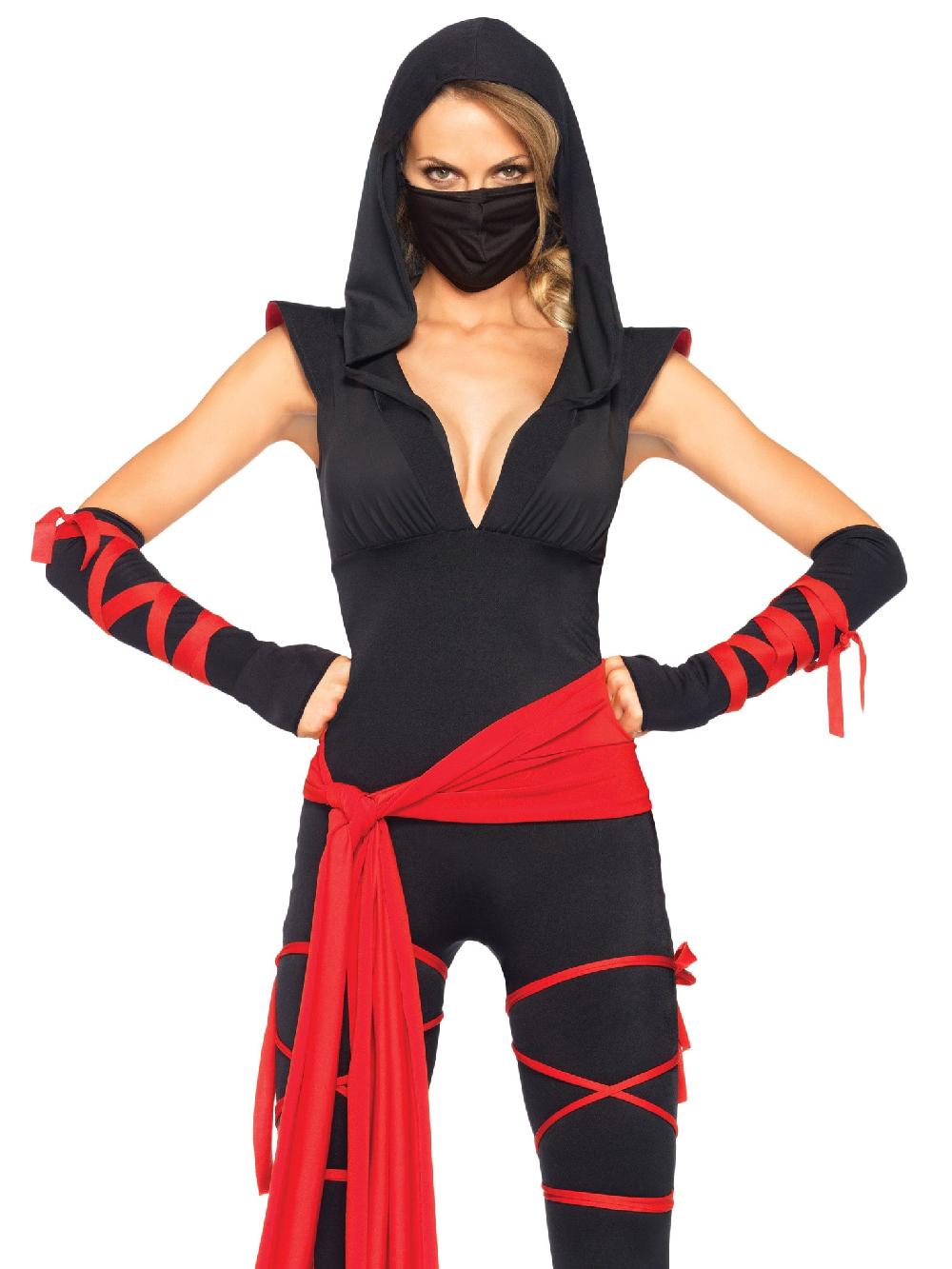 leg avenue Deadly Ninja Costume Black/Red