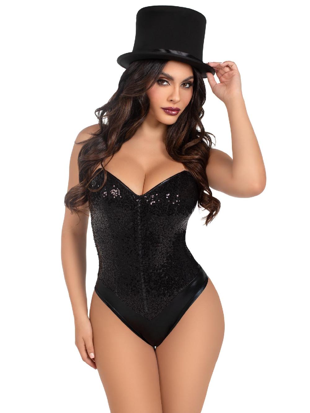 Leg Avenue Deluxe Foldable Top Hat Black