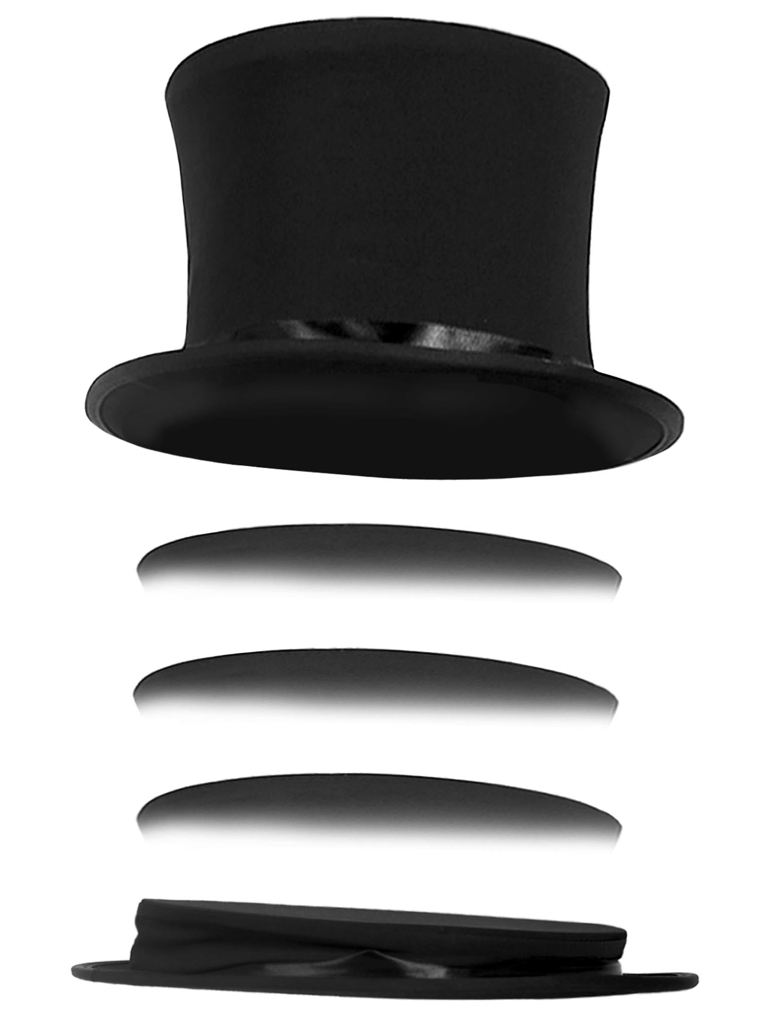 Leg Avenue Deluxe Foldable Top Hat Black