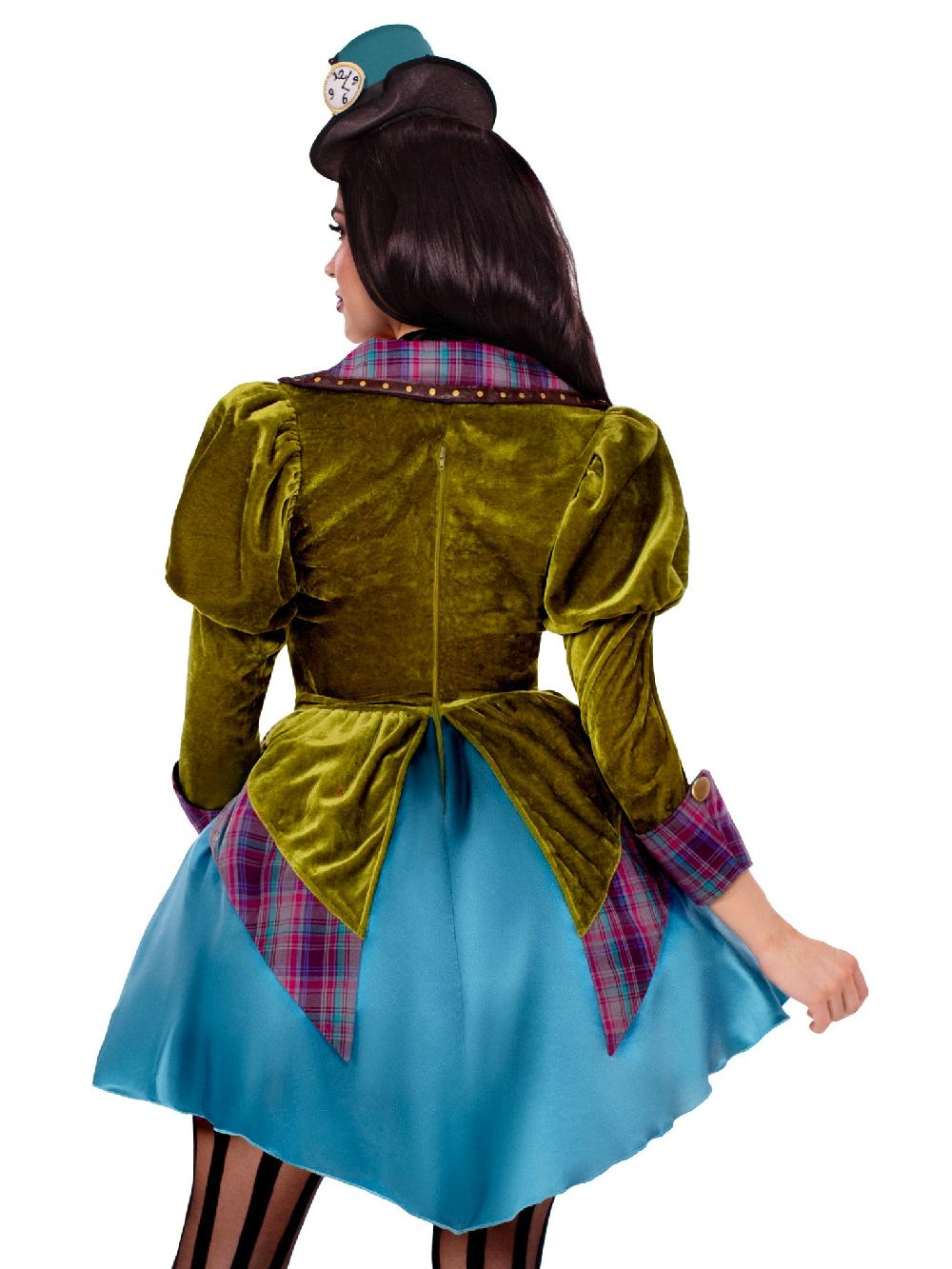 Leg Avenue Deluxe Mad Hatter Costume Green/Blue