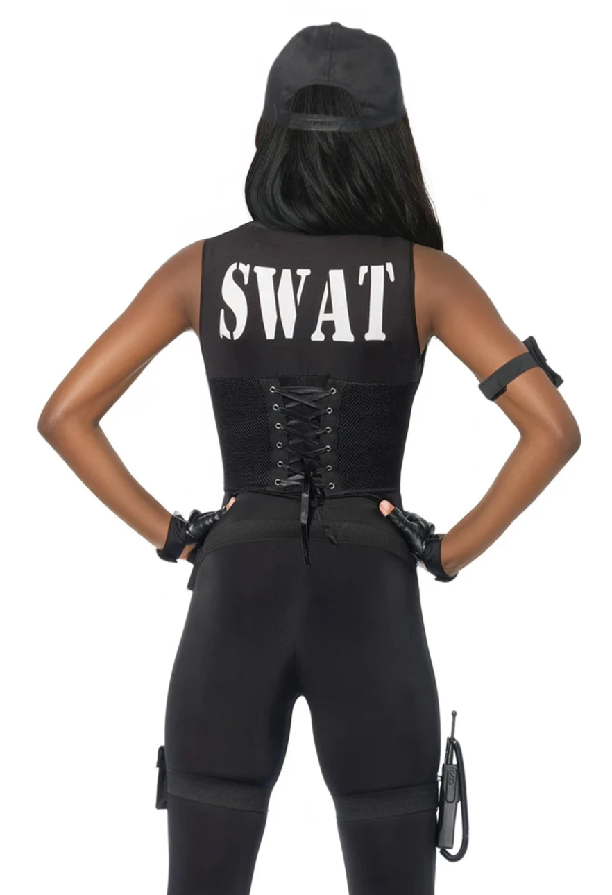Leg Avenue Deluxe SWAT Commander Costume Black