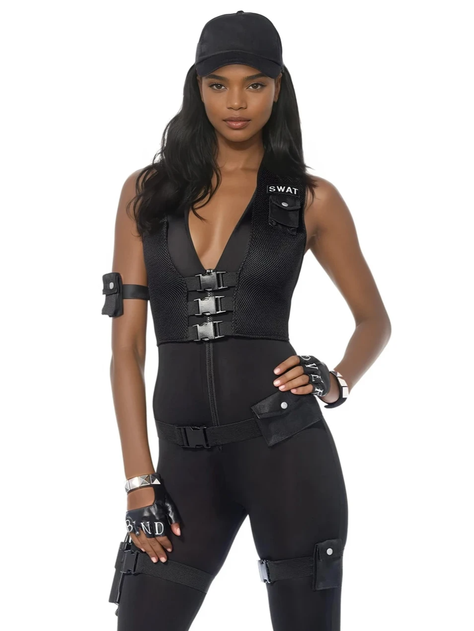 leg avenue Deluxe SWAT Commander Costume Black