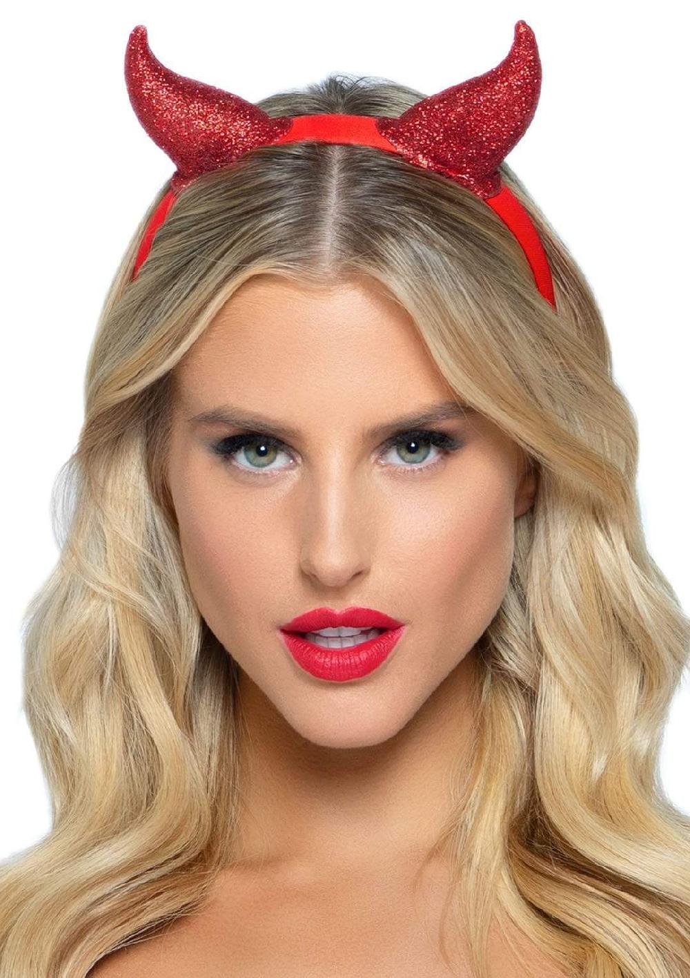 leg avenue Devil Horns Headband Red