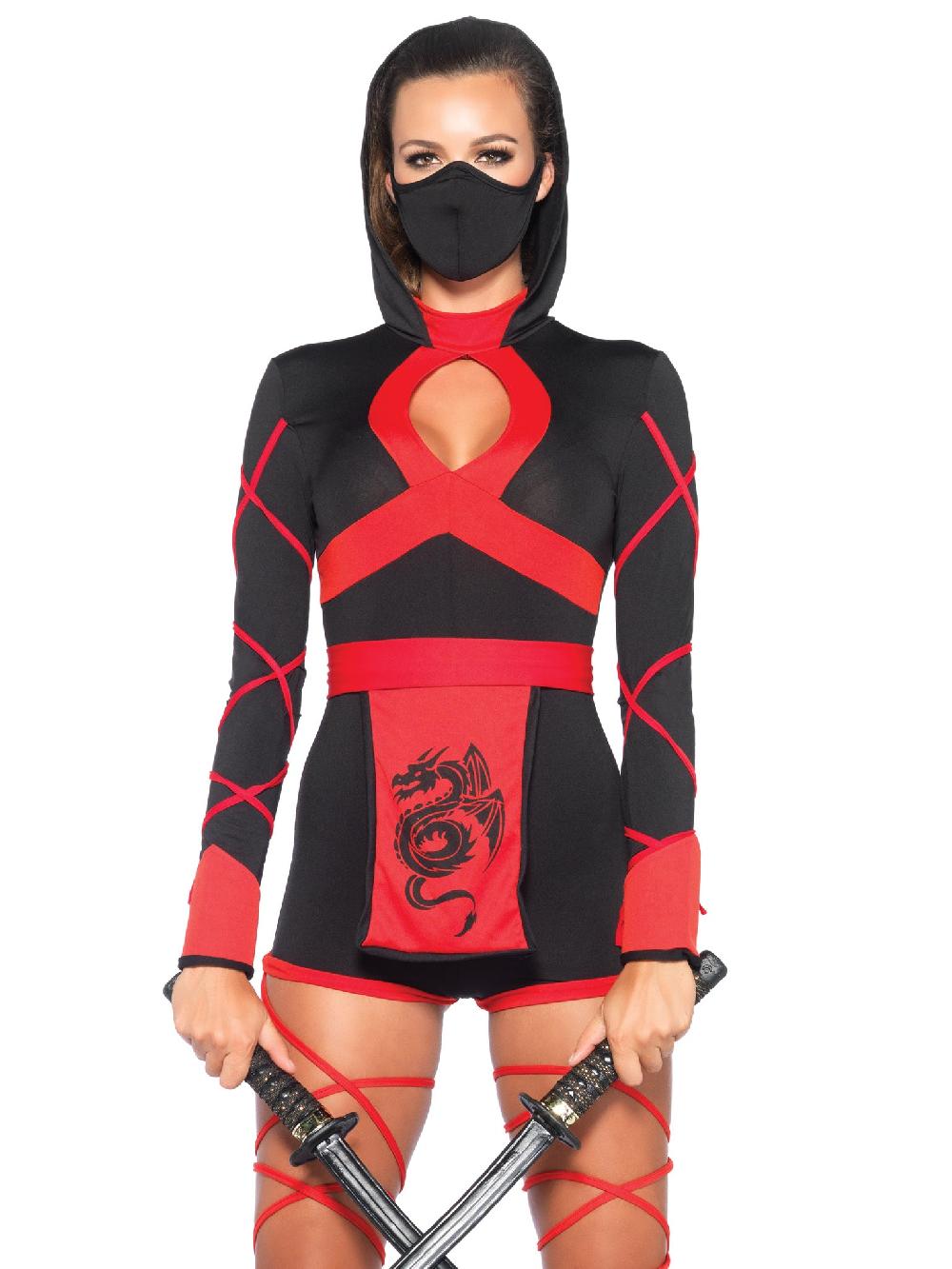 leg avenue Dragon Ninja Costume Black/Red