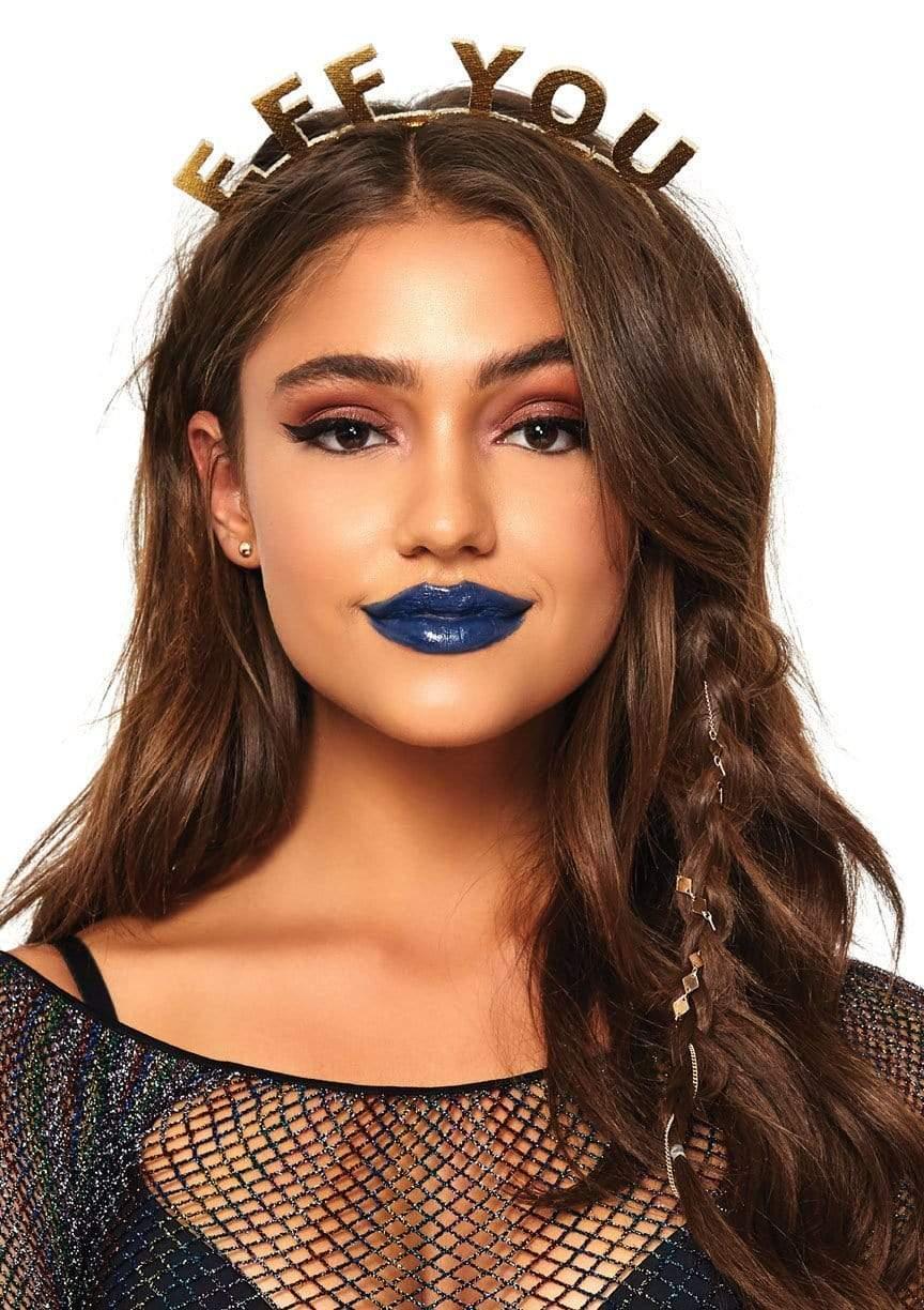 leg avenue Eff You Novelty Headband Gold