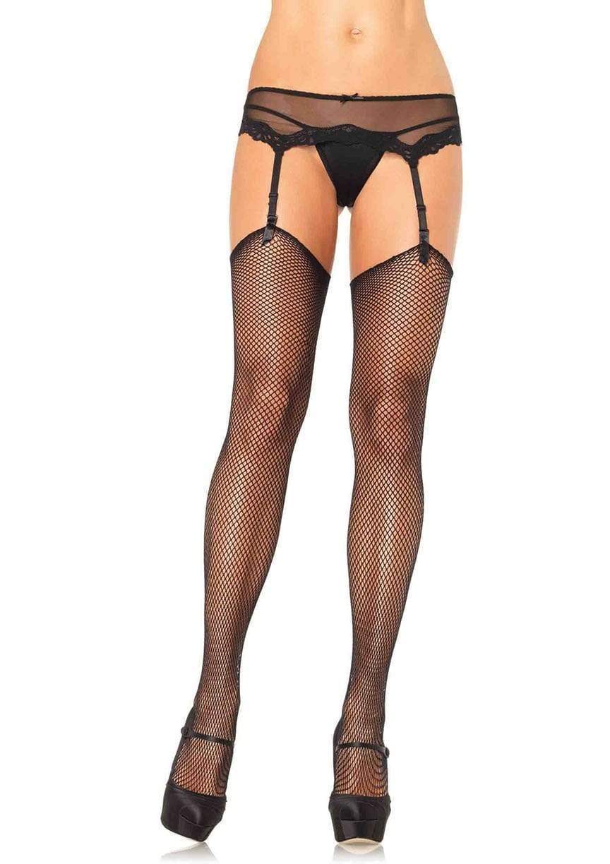 leg avenue Elise Women's Fishnet Stockings Black