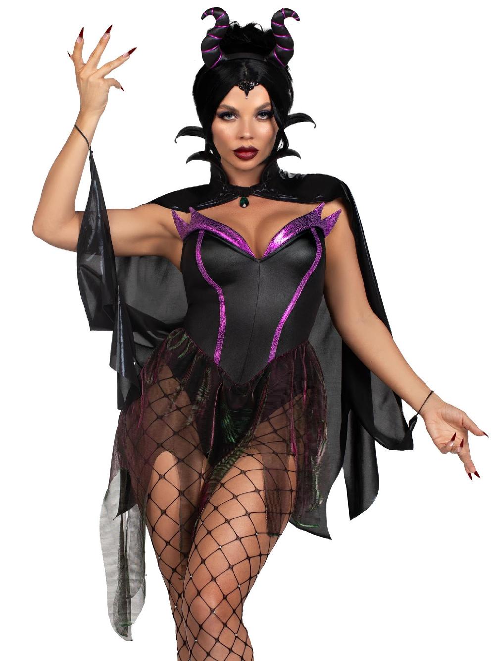 leg avenue Evil Enchantress Costume Black