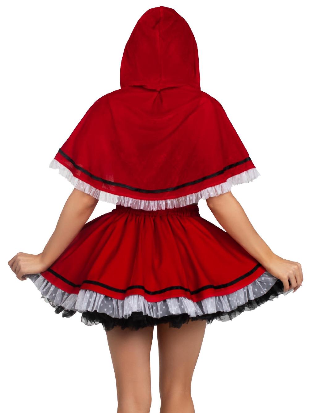 Leg Avenue Flirty Miss Red Riding Hood Costume Red