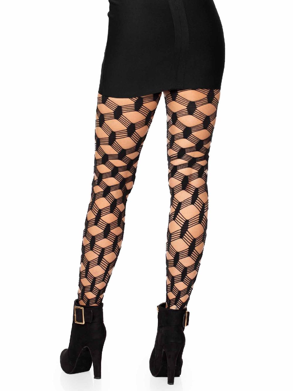 Leg Avenue Freya Hardcore Fishnet Tights Black