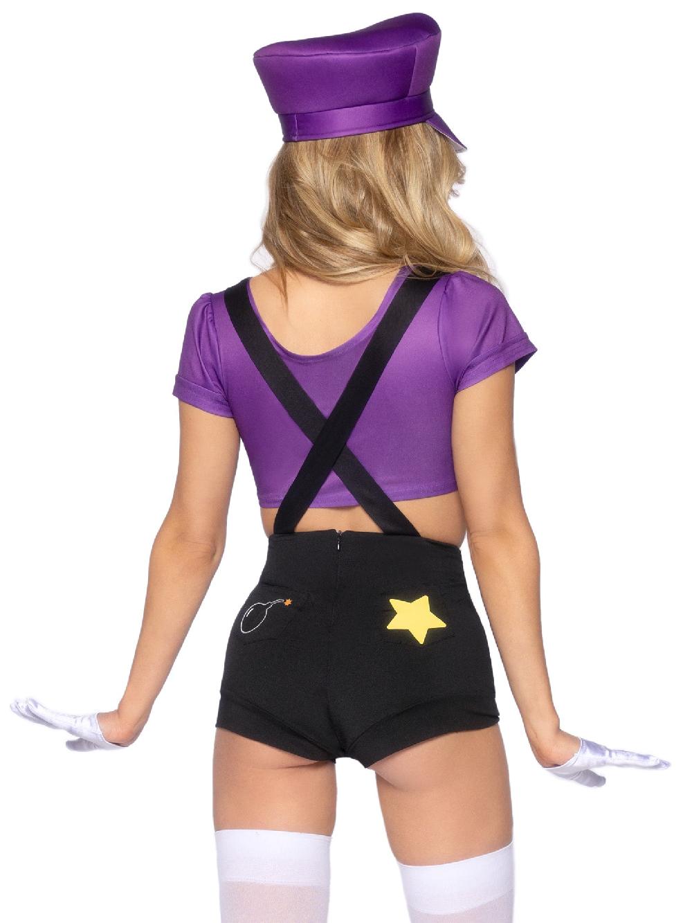 Leg Avenue Gamer Baddie Costume Black/Purple