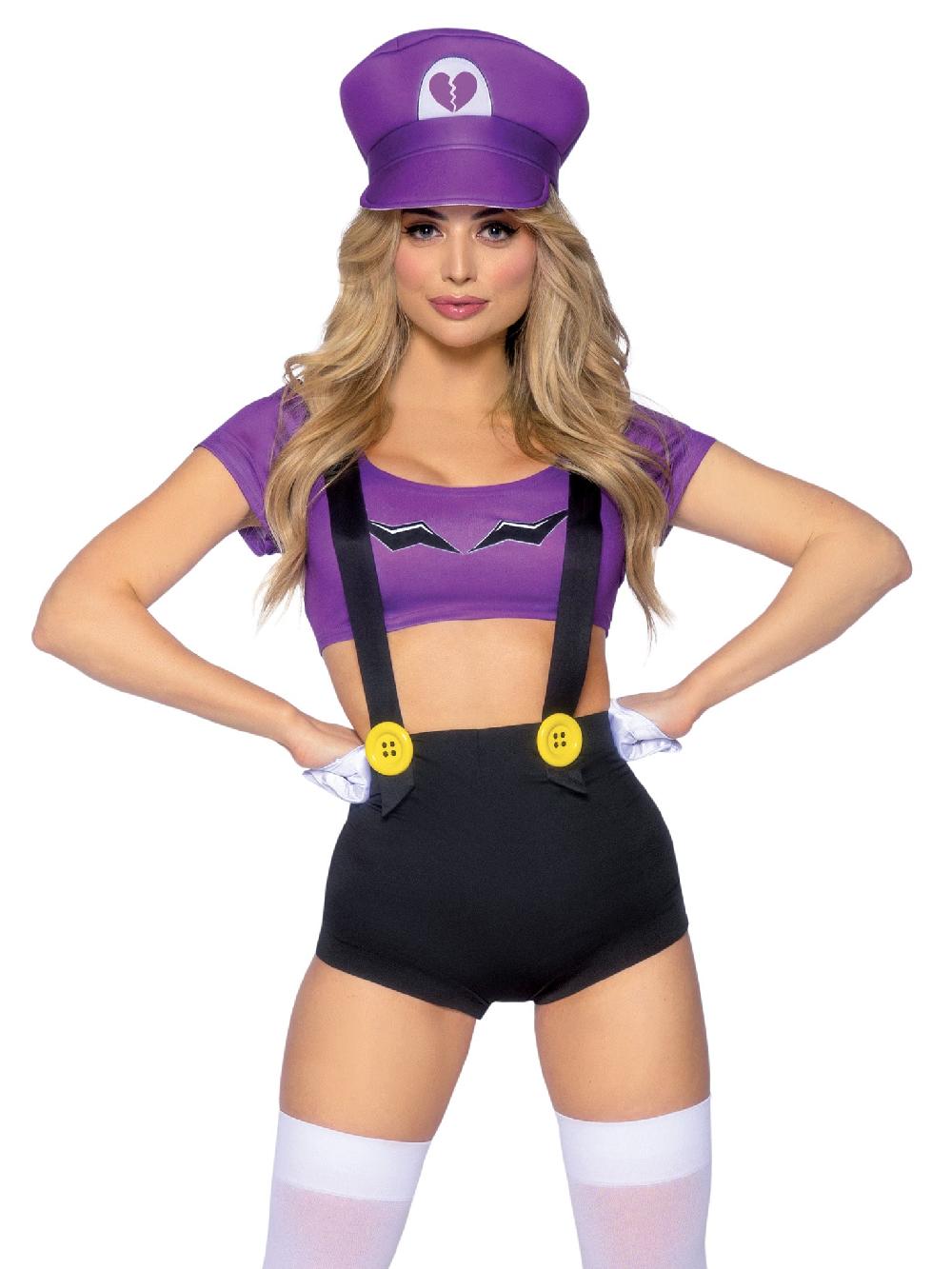 leg avenue Gamer Baddie Costume Black/Purple
