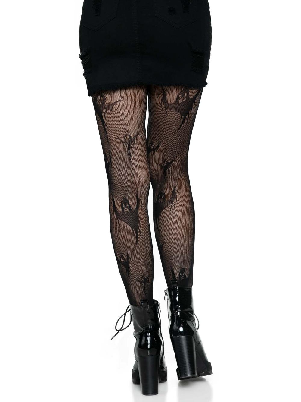 Leg Avenue Get Ghosted Fishnet Tights Black