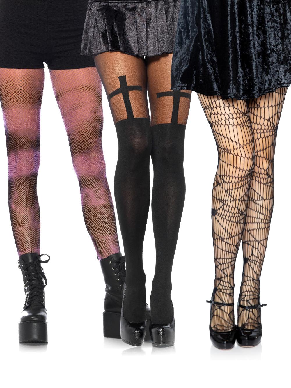 leg avenue Ghoulish Girl Hosiery Bundle