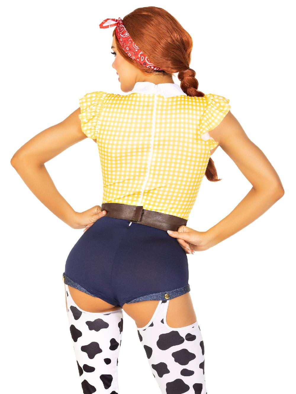 Leg Avenue Giddy Up Cowgirl Costume Yellow