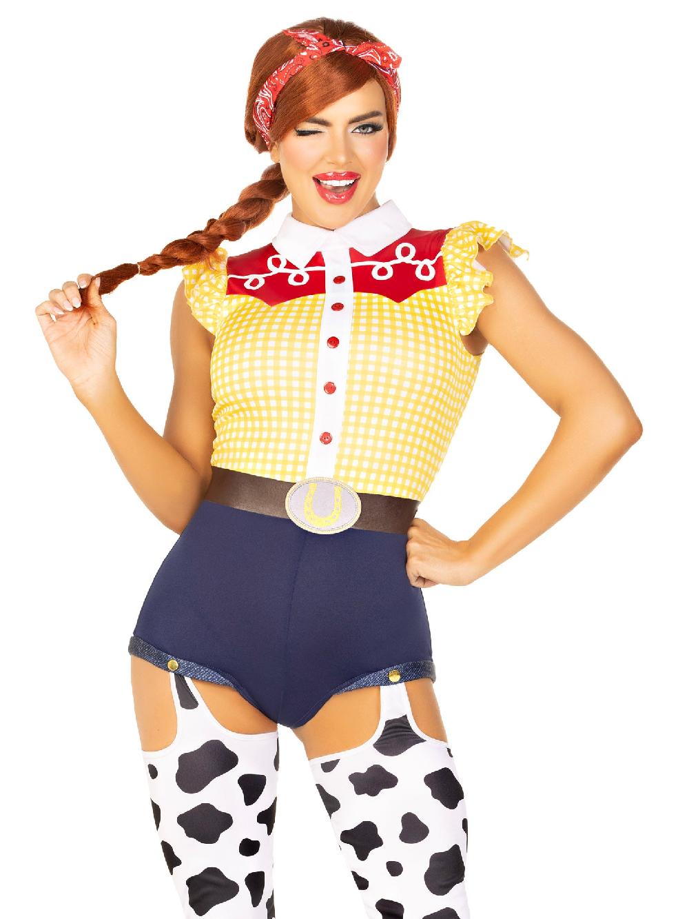 Leg Avenue Giddy Up Cowgirl Costume Yellow