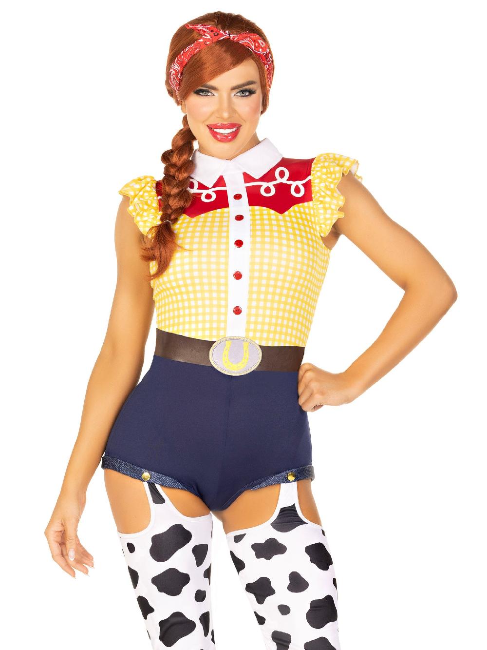 leg avenue Giddy Up Cowgirl Costume Yellow