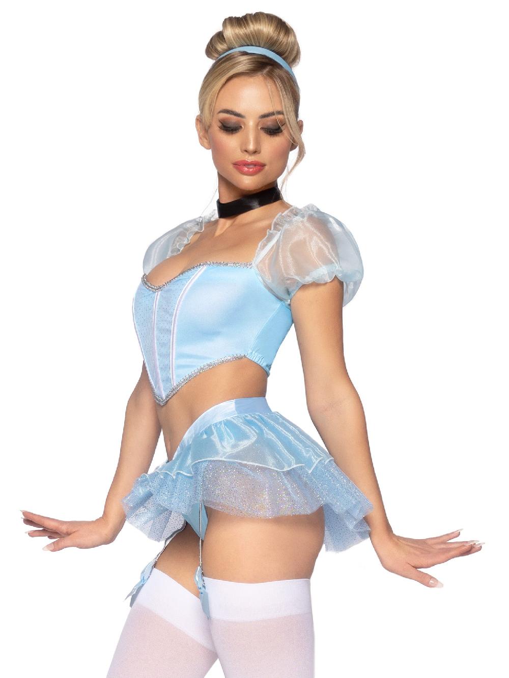 Leg Avenue Glass Slipper Cinderella Costume Blue