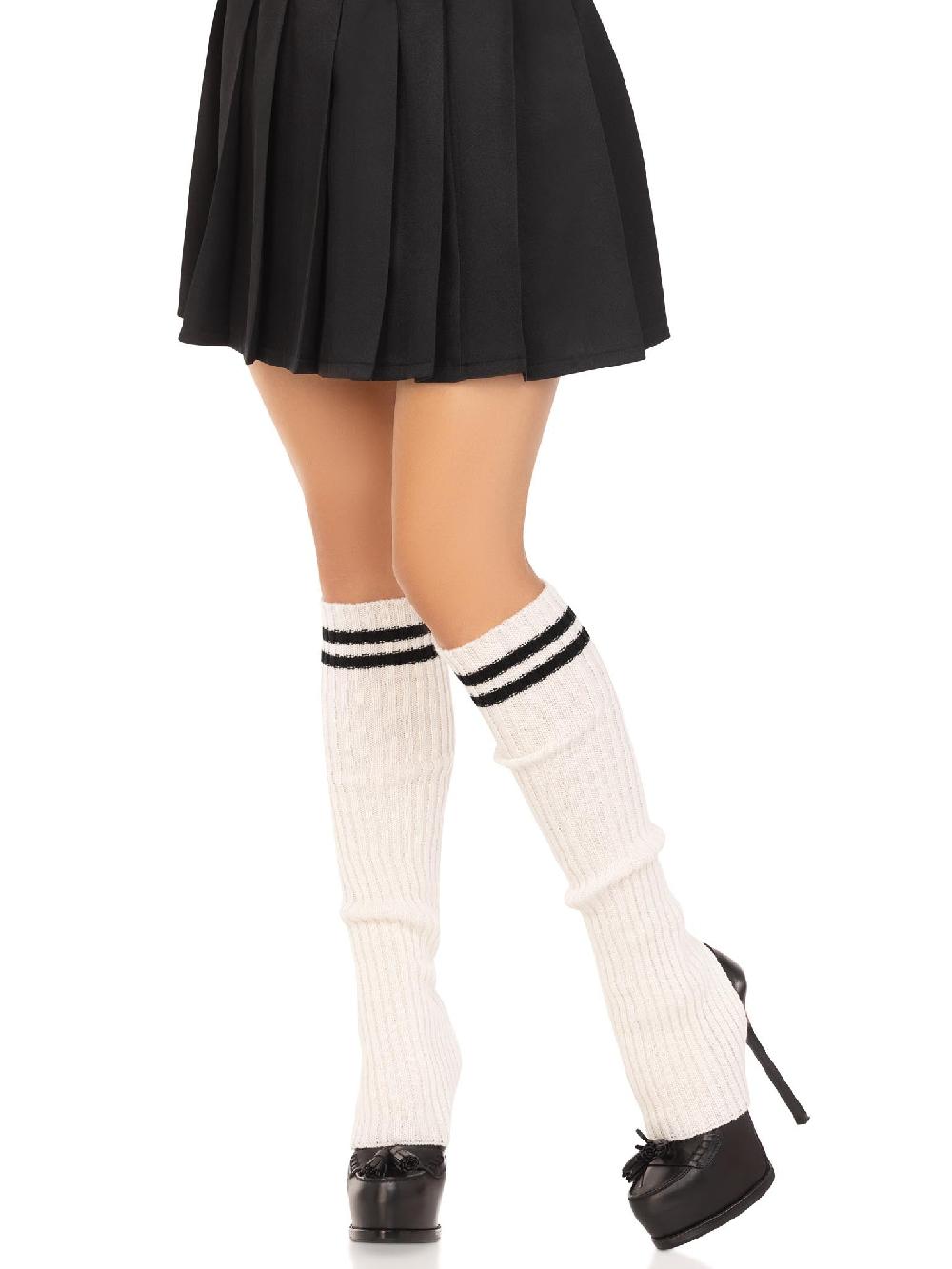 leg avenue Hailey Stirrup Leg Warmers Black