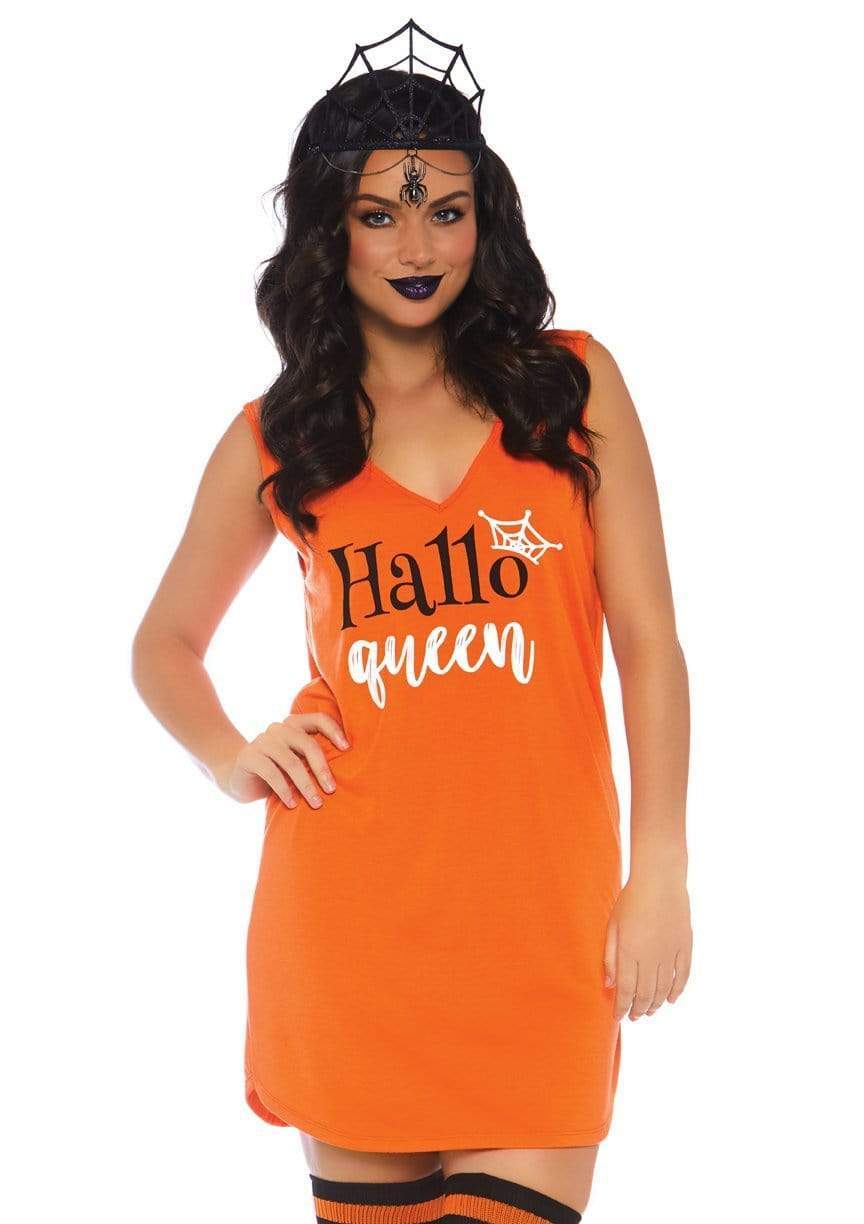 leg avenue Halloqueen Jersey Tank Dress Orange