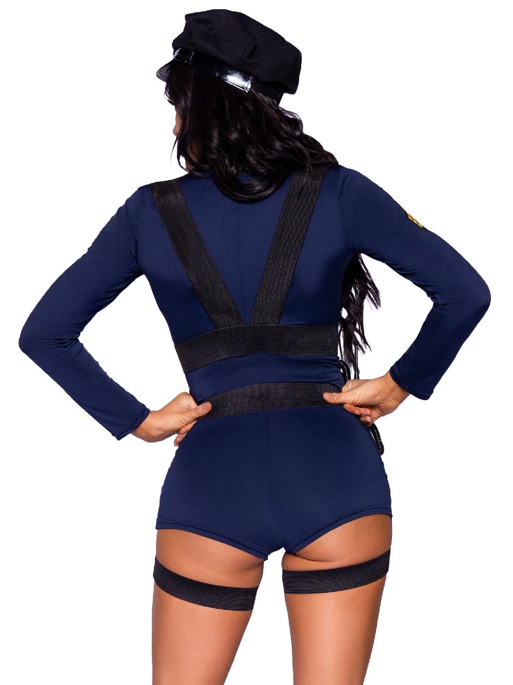 Leg Avenue Handcuff Hottie Cop Costume Blue