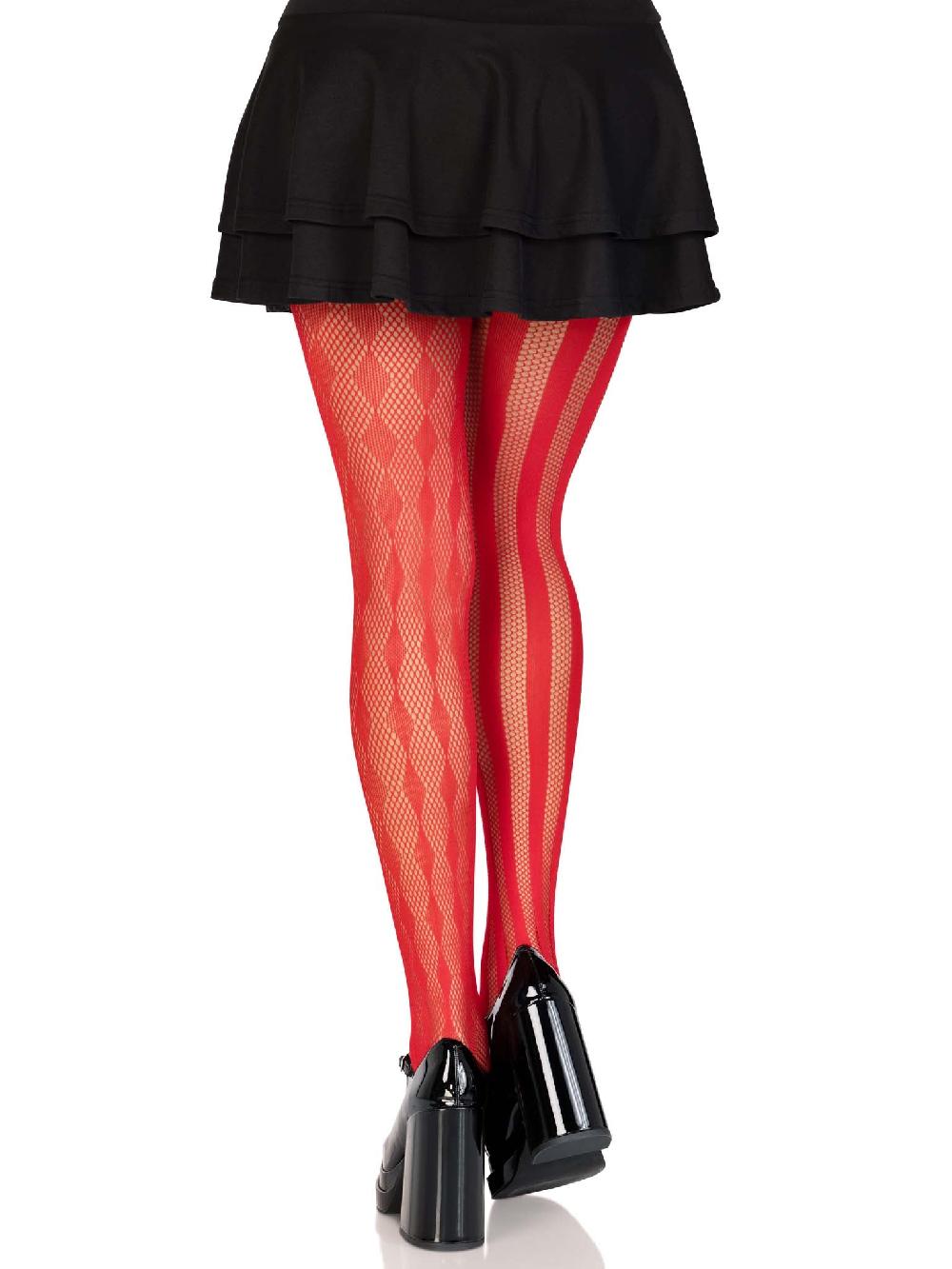 Leg Avenue Harlequin Net Tights Black