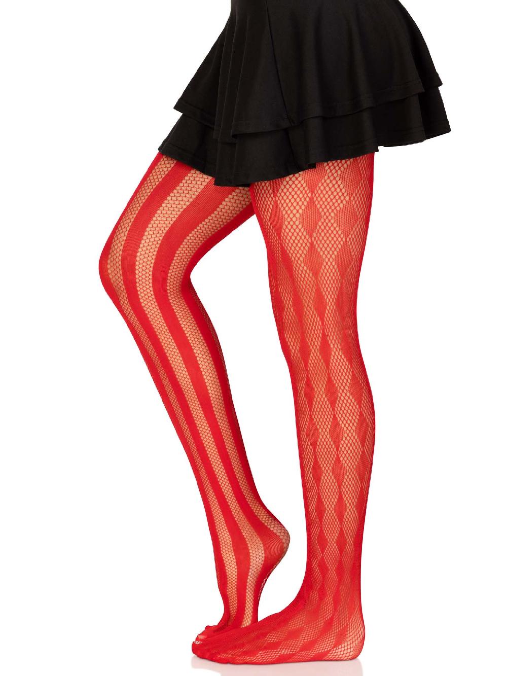 Leg Avenue Harlequin Net Tights Black