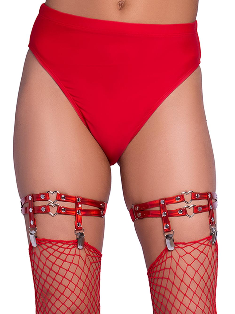 leg avenue Heart Thigh Garters Red