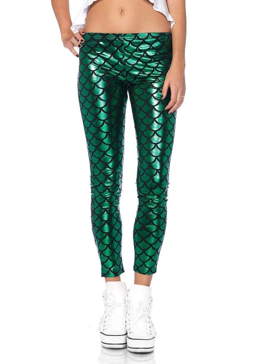 leg avenue Hipster Mermaid Costume Leggings Green