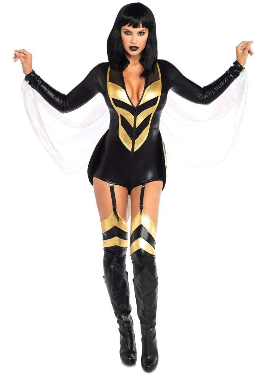 Leg Avenue Hornet Honey Wasp Costume Black/Gold