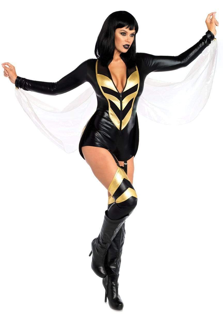 Leg Avenue Hornet Honey Wasp Costume Black/Gold