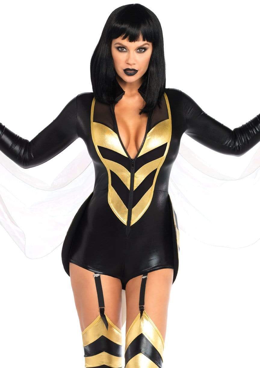 leg avenue Hornet Honey Wasp Costume Black/Gold