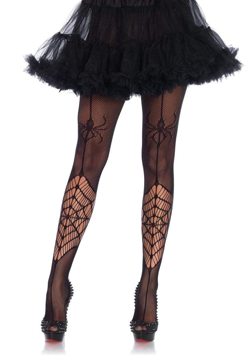 leg avenue Itsy Bitsy Spider Tights Black
