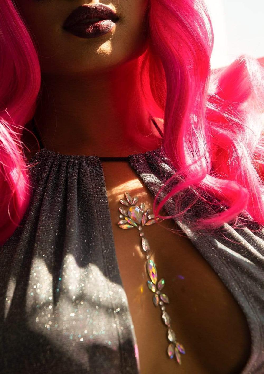 Leg Avenue Jade Jewels Sticker Clear