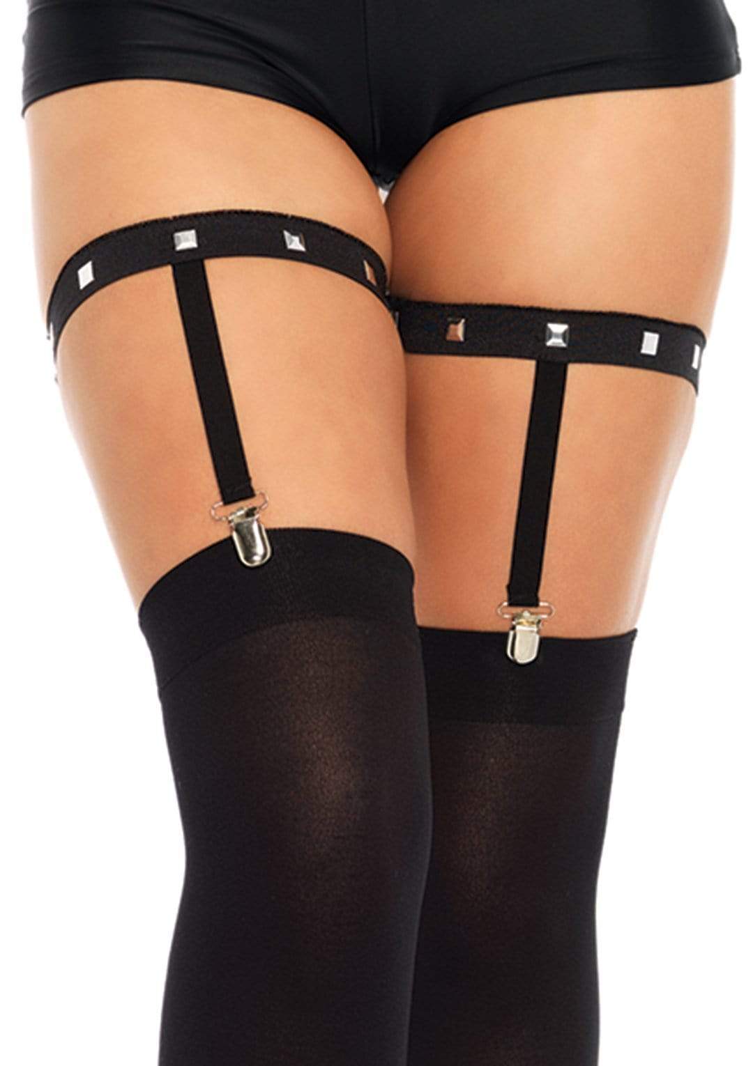 leg avenue Jamie Studded Garter Suspender Black