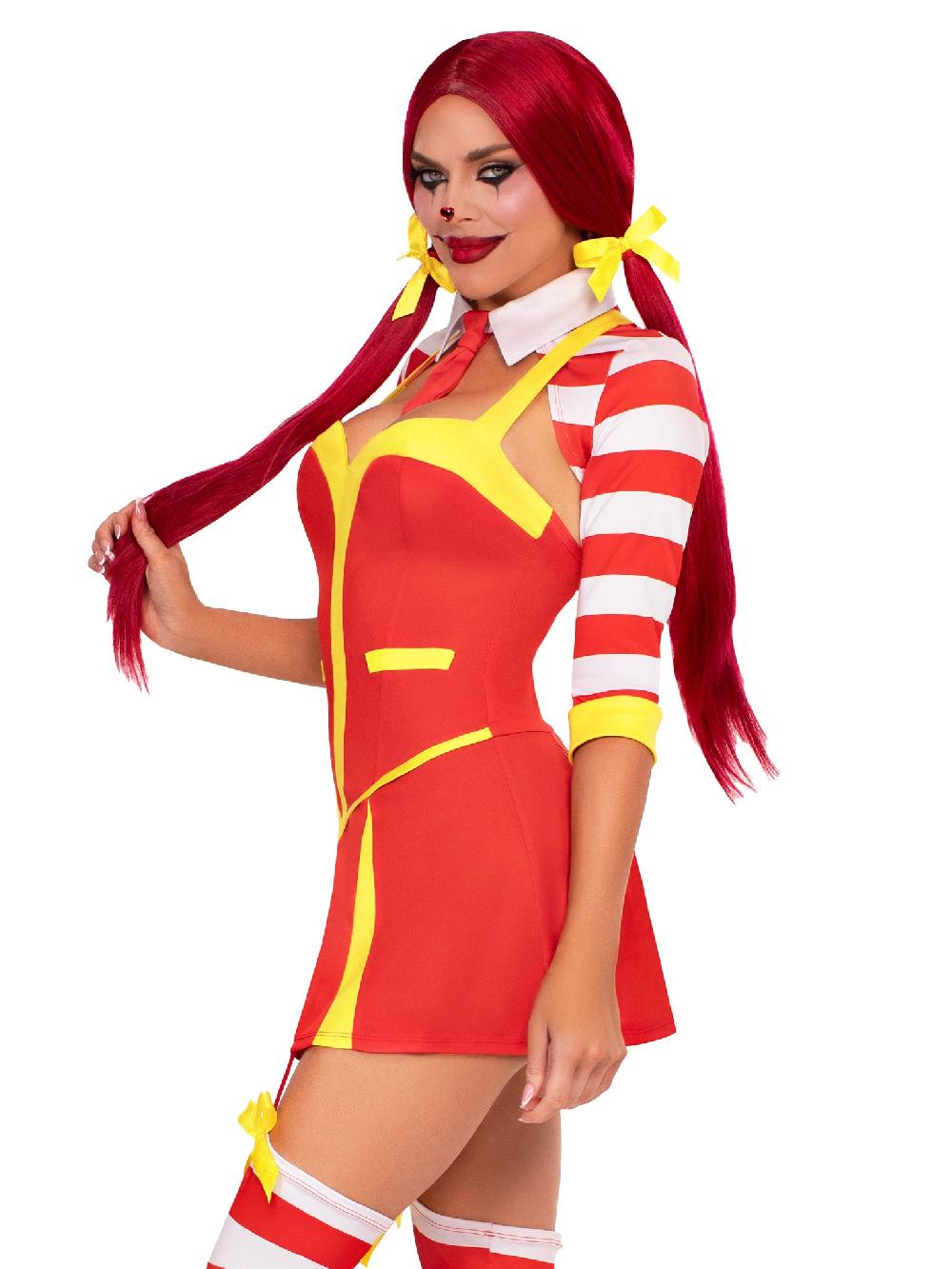 Leg Avenue Ketchup Clown Costume Multicolor