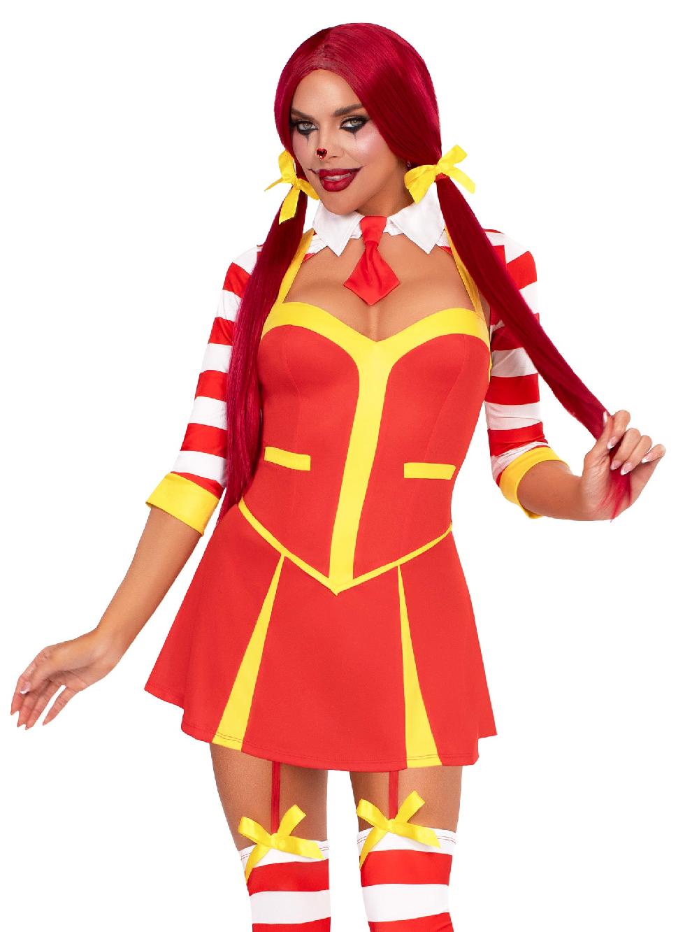 leg avenue Ketchup Clown Costume Multicolor