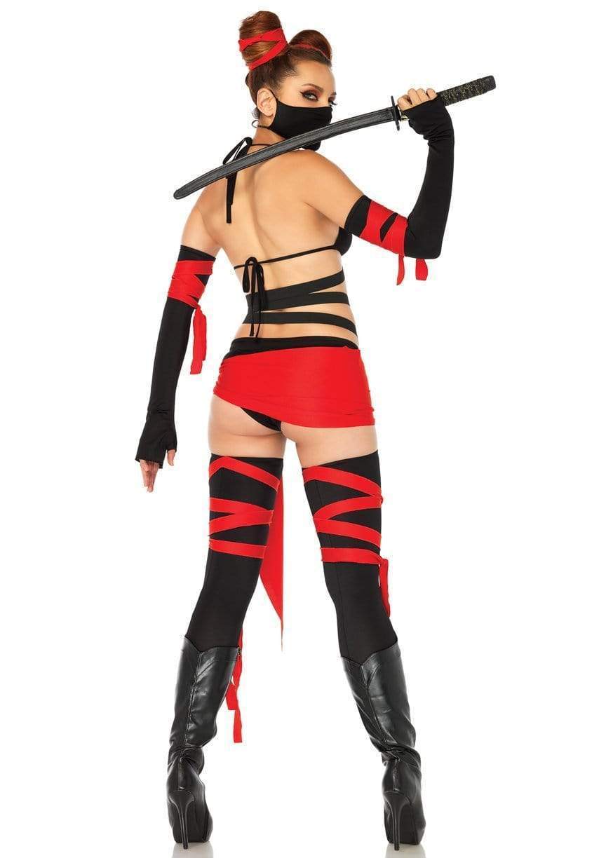 Leg Avenue Killer Ninja Costume Black/Red