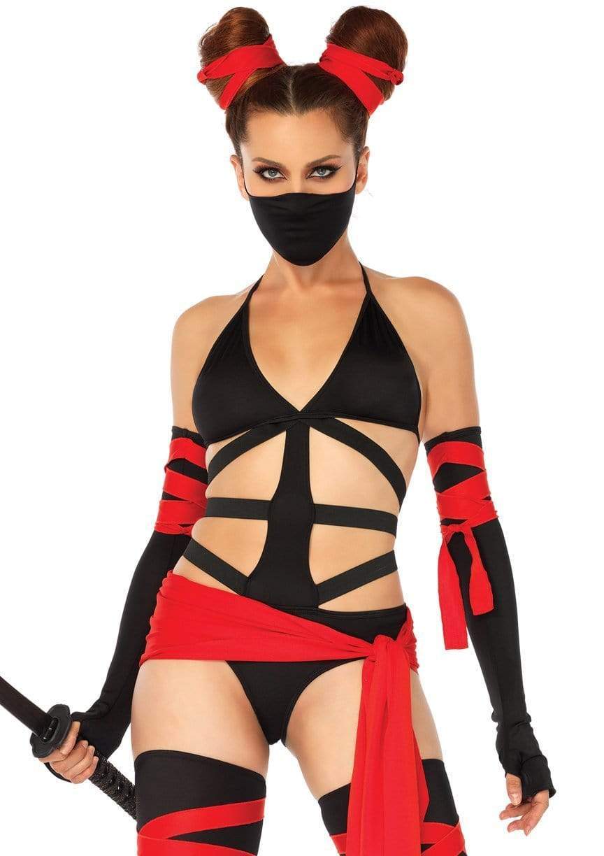leg avenue Killer Ninja Costume Black/Red
