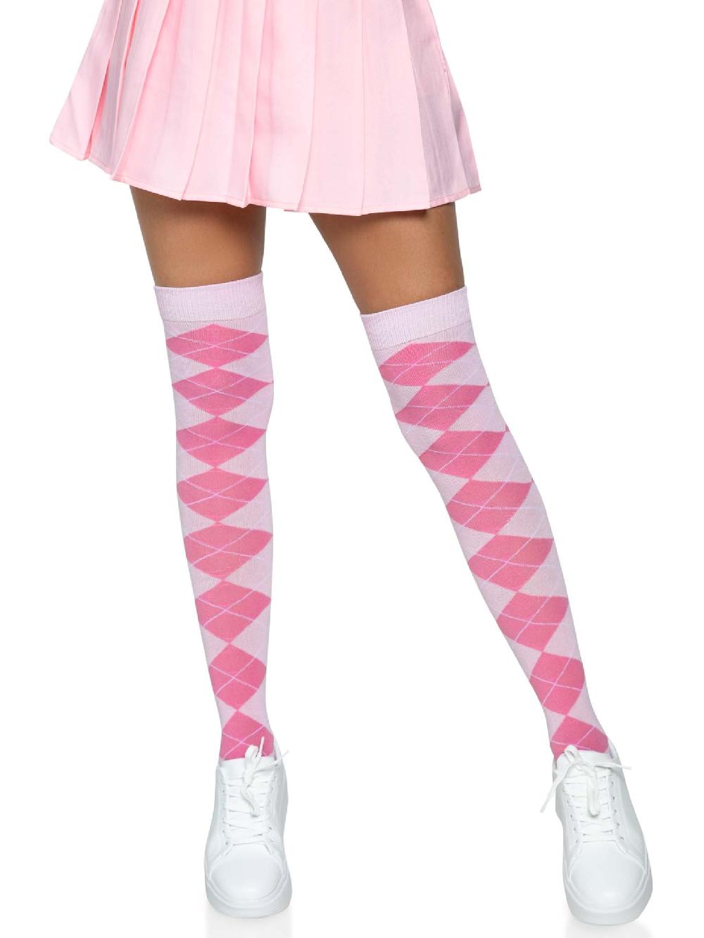 Leg Avenue Madeline Argyle Socks Pink