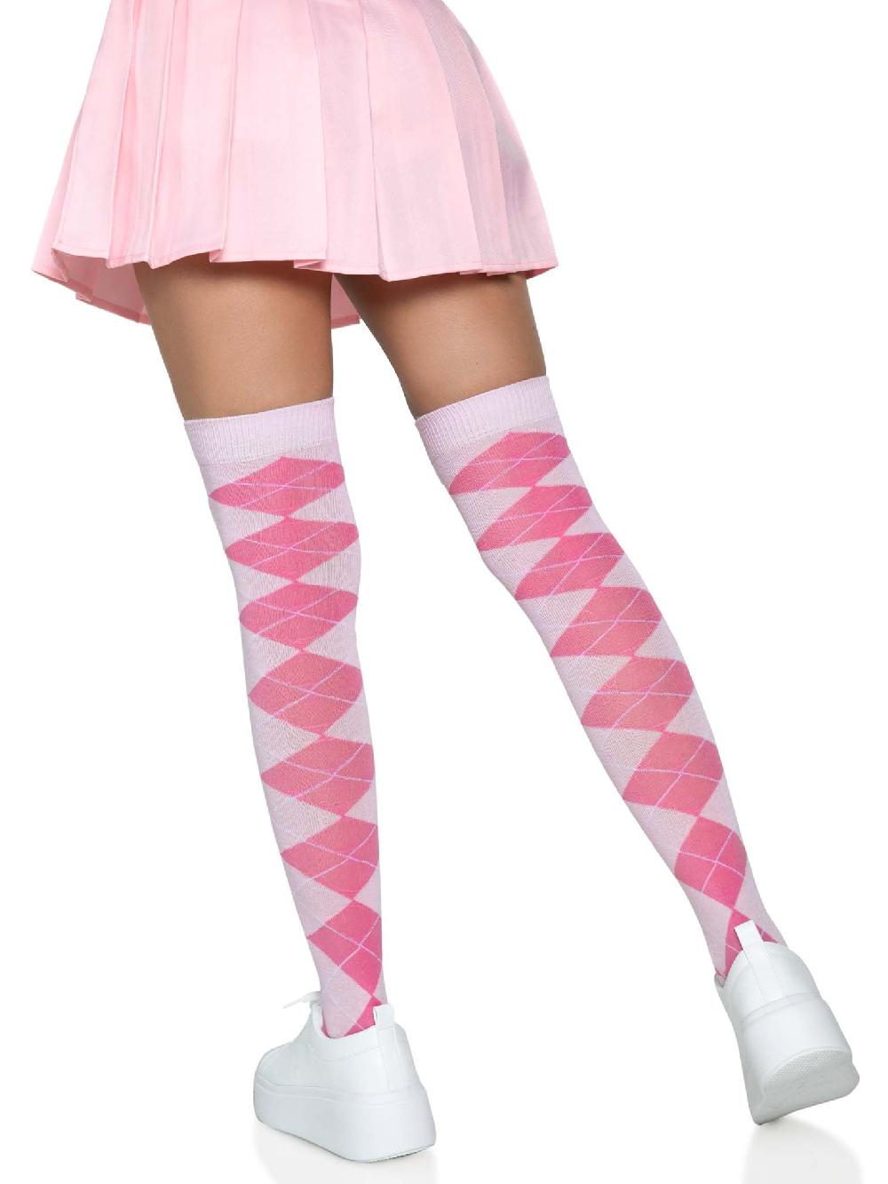 Leg Avenue Madeline Argyle Socks Pink